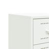 Nightstand White 36 x 39 x 60.5 cm Steel