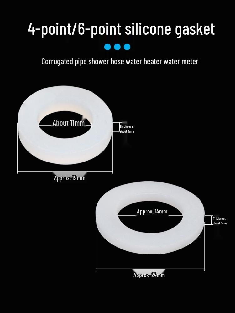 1-Inch Silicone Rubber Sealing Ring Gasket for Shower Hose and Water Pipe Washer