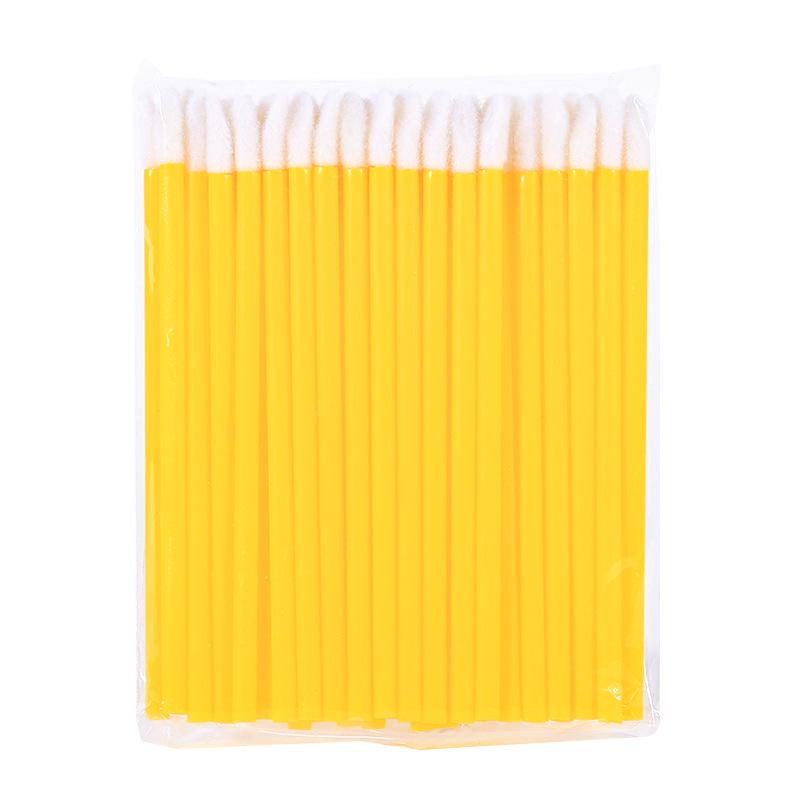 Compact Nylon Lip & Eye Makeup Brush - Disposable, Hollow Rod Design for Lipstick, Lip Gloss, and Eyeshadow Application