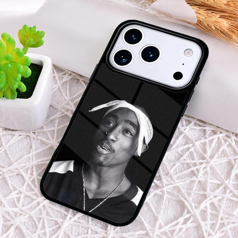 Rapper 2pac Singer T-Tupac Shockproof Phone Case for iPhone 17 Air 16e 15 11 12 14 13 Pro Max Cover Coque