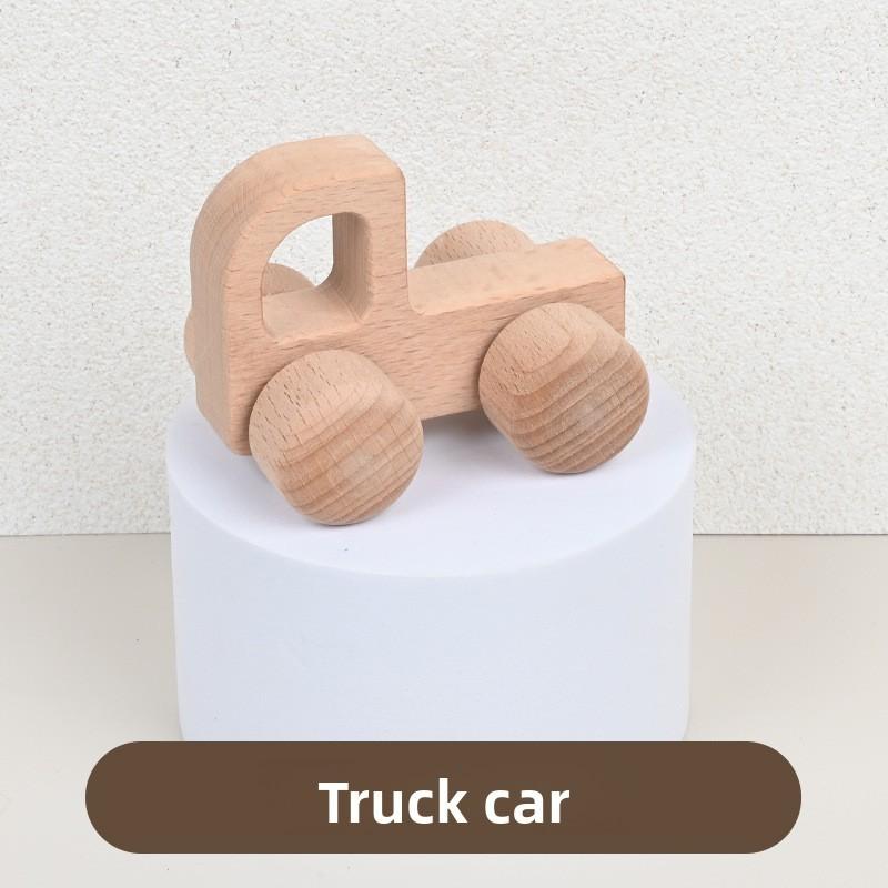 Elephant Wooden Whale Rabbit Dinosaur Animal Shape Bus Children Toys Car