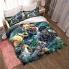 3D Genshin Impact Game Anime Quilt Cover Bed Quilt Cover Double King Bed Quilt Cover Home Textiles Boys Adults