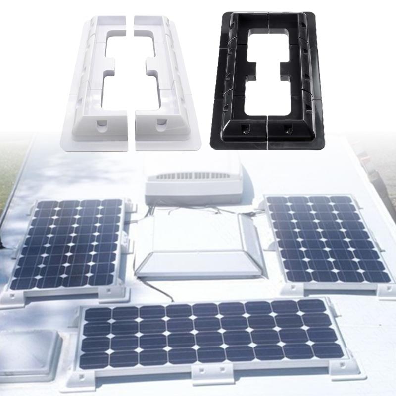 6 Stück/Set Solarmodul-Montagehalterung Einfache Installation Kein Bohren Solarmodul-Montagehalterungen ABS Eckhalterung Stütz-Set
