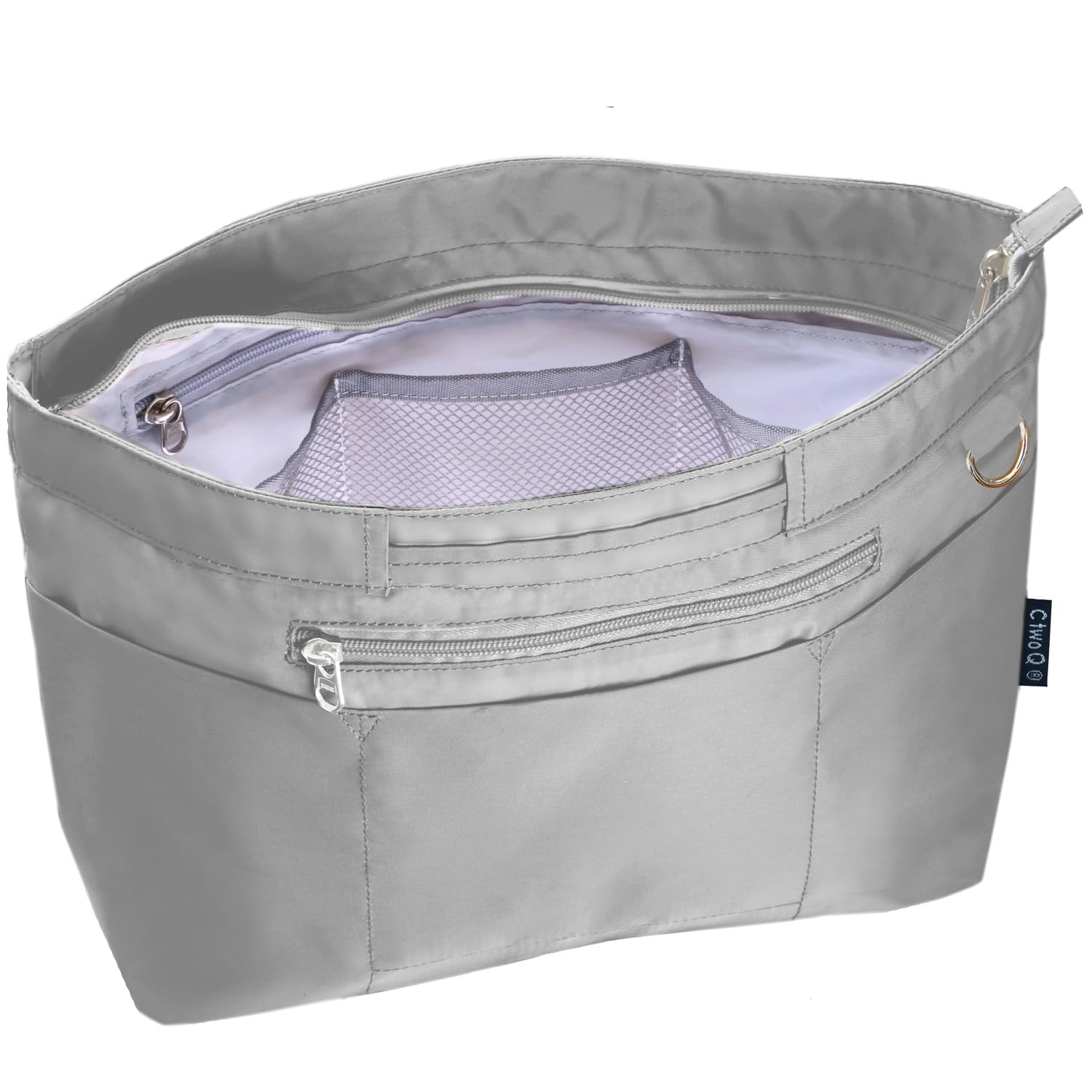 

внутренняя большая сумка-вкладыш, сумка, легкая, самоподдерживающаяся, вместимость, сумка, женская (M, 07.Серый)