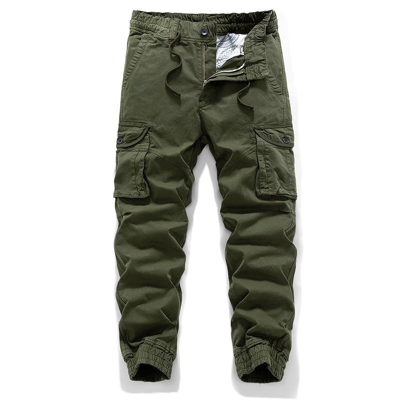 Men's Loose Multi-pocket Overalls Men's Casual Pants Leggings Men's Trendy Pants High-end Trendy Versatile