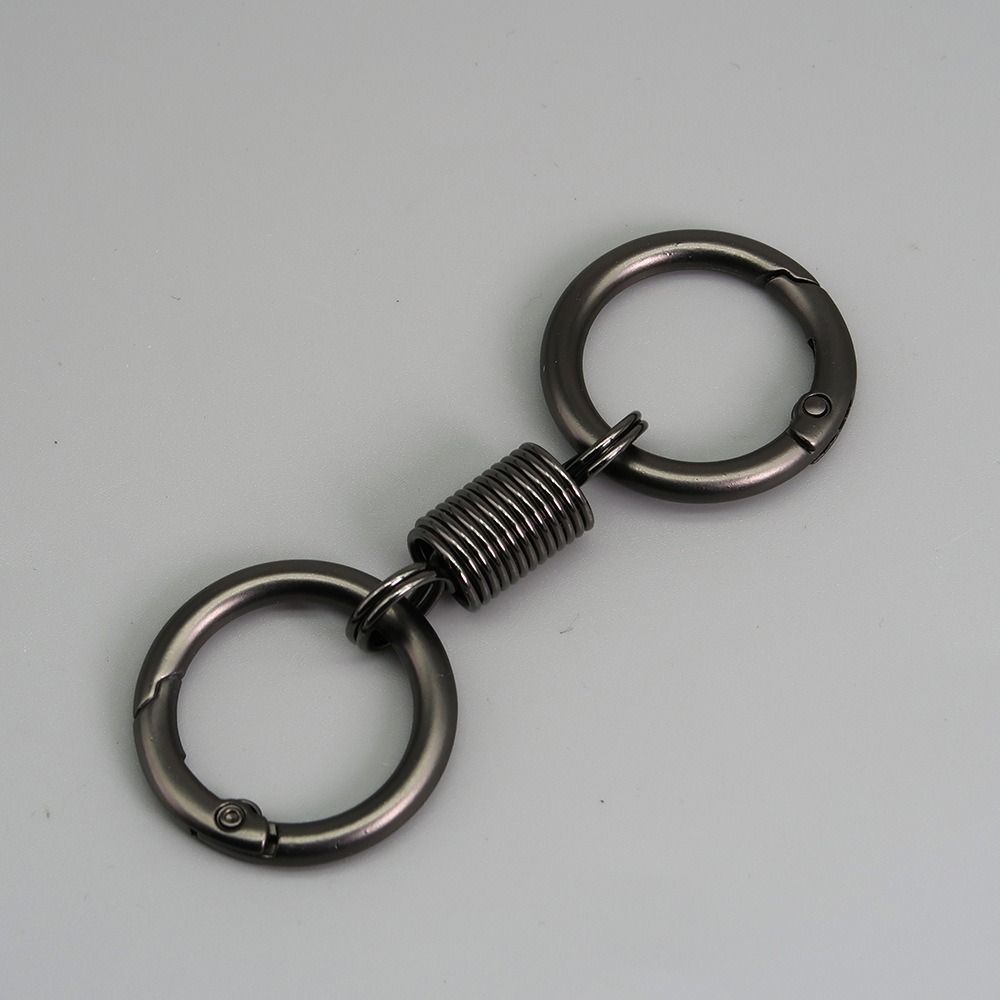

Split Ring Key Ring Double Ring Metal Keychain Ring Creative Key Pendant чорний