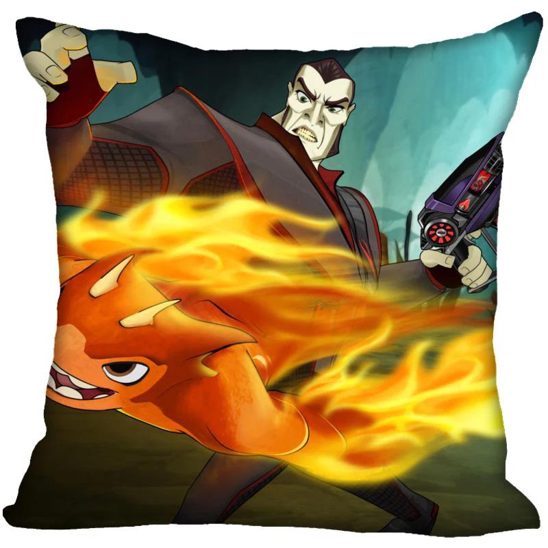 Neue Slugterra Anime Kissenbezug Schlafzimmer Home Office Dekokissenbezug Quadratisch Reißverschluss Kissenbezüge Satin Weich Kein Ausbleichen