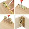 4 Sets Non-Mortise Heavy Duty Bed Rail Brackets Bed Frame Fasteners Hardware Fittings Wooden Furniture Hinges Fixing Connectors