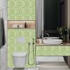10pcs Retro 3D Crystal Tile Wall Sticker Waterproof PVC Self Adhesive Wallpaper DIY Home Decoration Wall Decals Kitchen