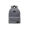 Sports Casual Fashion Black And White Checkerboard Color Block Polyester Backpack Unisex Backpack VN0A3I6RHU0