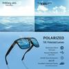 Men's Retro Square Polarized Sunglasses - Fashionable Anti-Glare Eyewear
