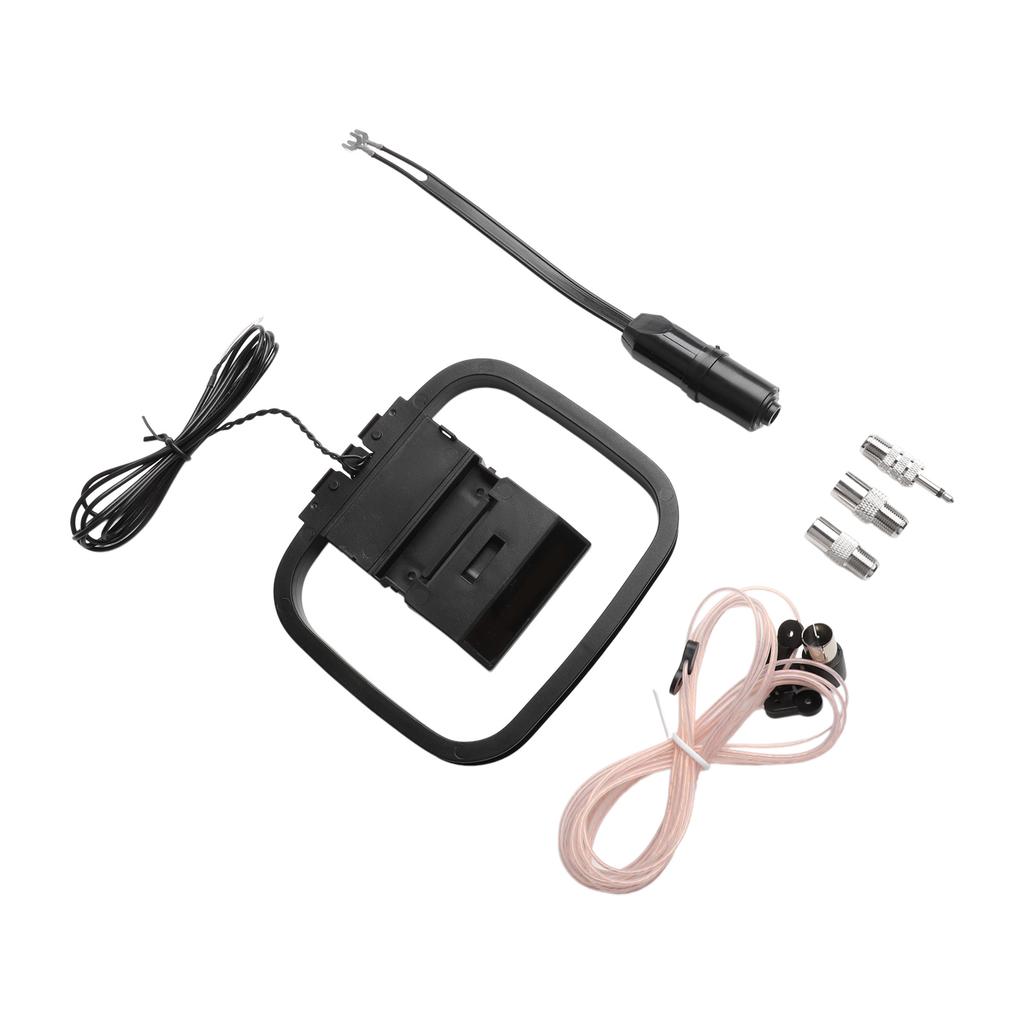 Wysokiej Jakości Wewnętrzne Anteny FM Zawartość Opakowania Antena Pętlowa Czarna Wewnętrzny Odbiornik Stereo Długoterminowa Wytrzymałość