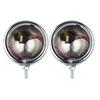 Black/Chrome Housing Ring Mount Bracket fit for Motorcycle 4 1/2" 4.5 inch LED Auxiliary Spot Fog Passing Light Lamp 2Pcs