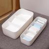 Boîte de Rangement en Plastique à Compartiments pour Sous-Vêtements pour Dortoirs et Maisons