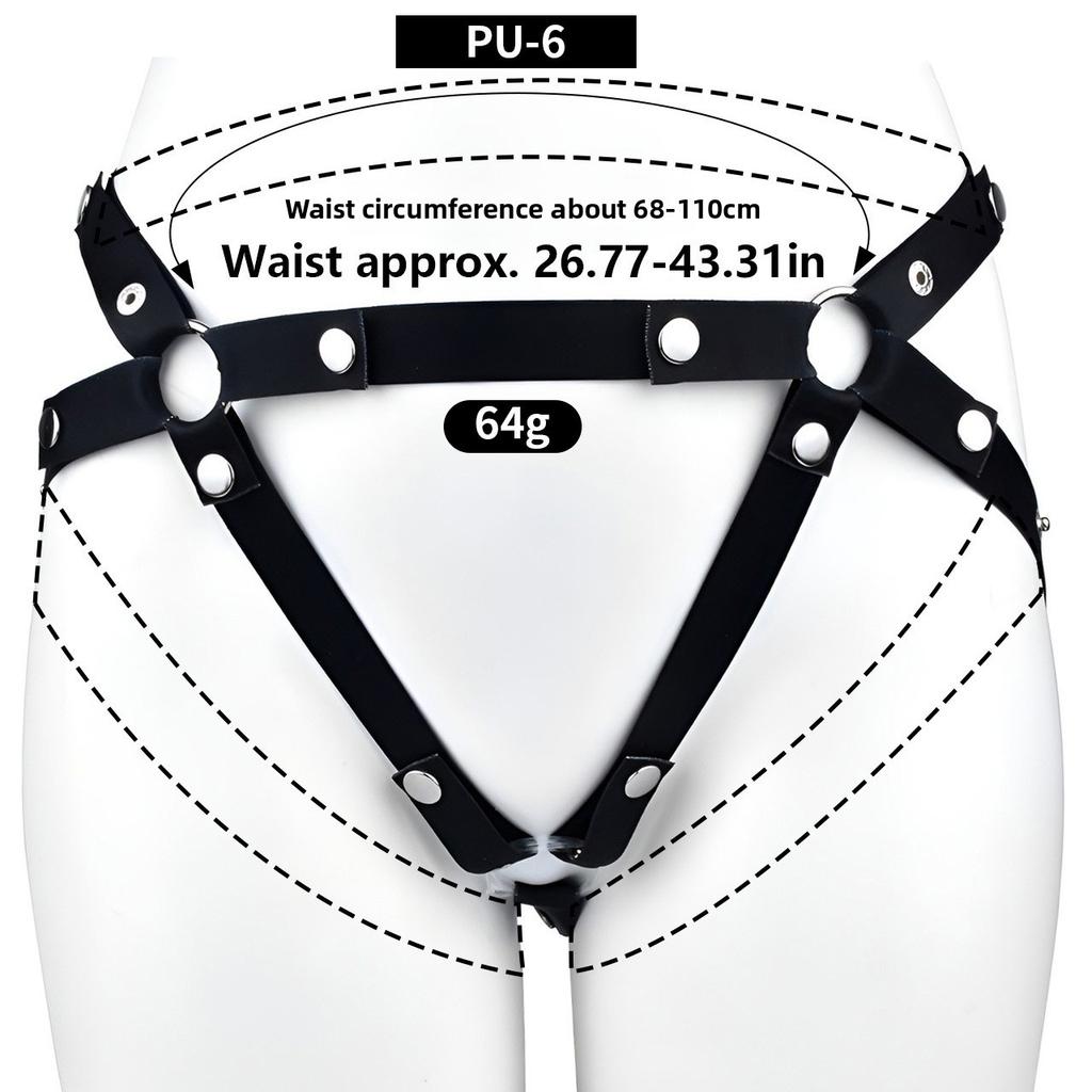 Wearable Adjustable Elastic Strap Support Belt for Chastity Device Penis Cage Holder Buttons Tightness Accessories