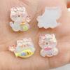 10Pcs Cute Cartoon Drink Drinks, Ice Cream, cats Flatback Resin Scrapbooking Crafts Fit Phone Case Decoration DIY Hair Bows
