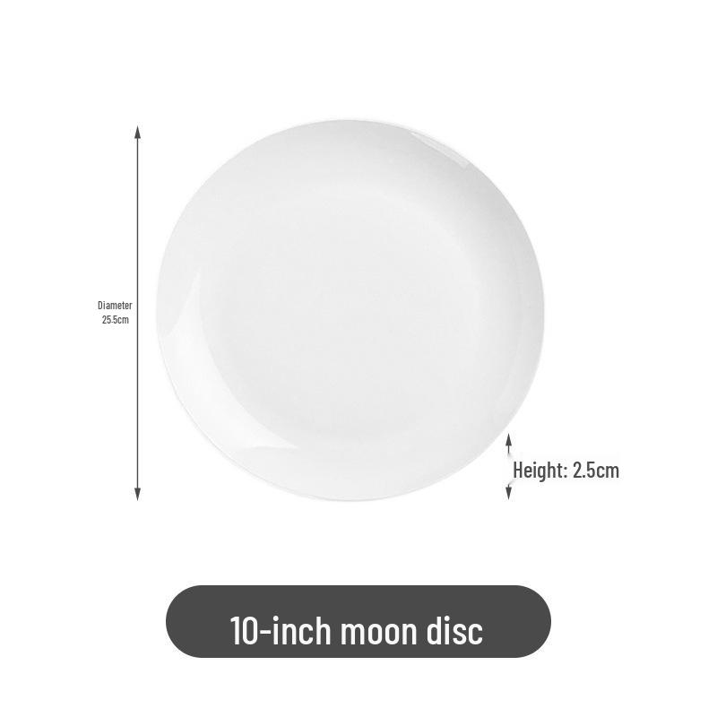 Elegant Moonlight Bone China Ceramic Dinner Plate - Perfect for Steak, Western and Cold Dishes, Gift or Display.