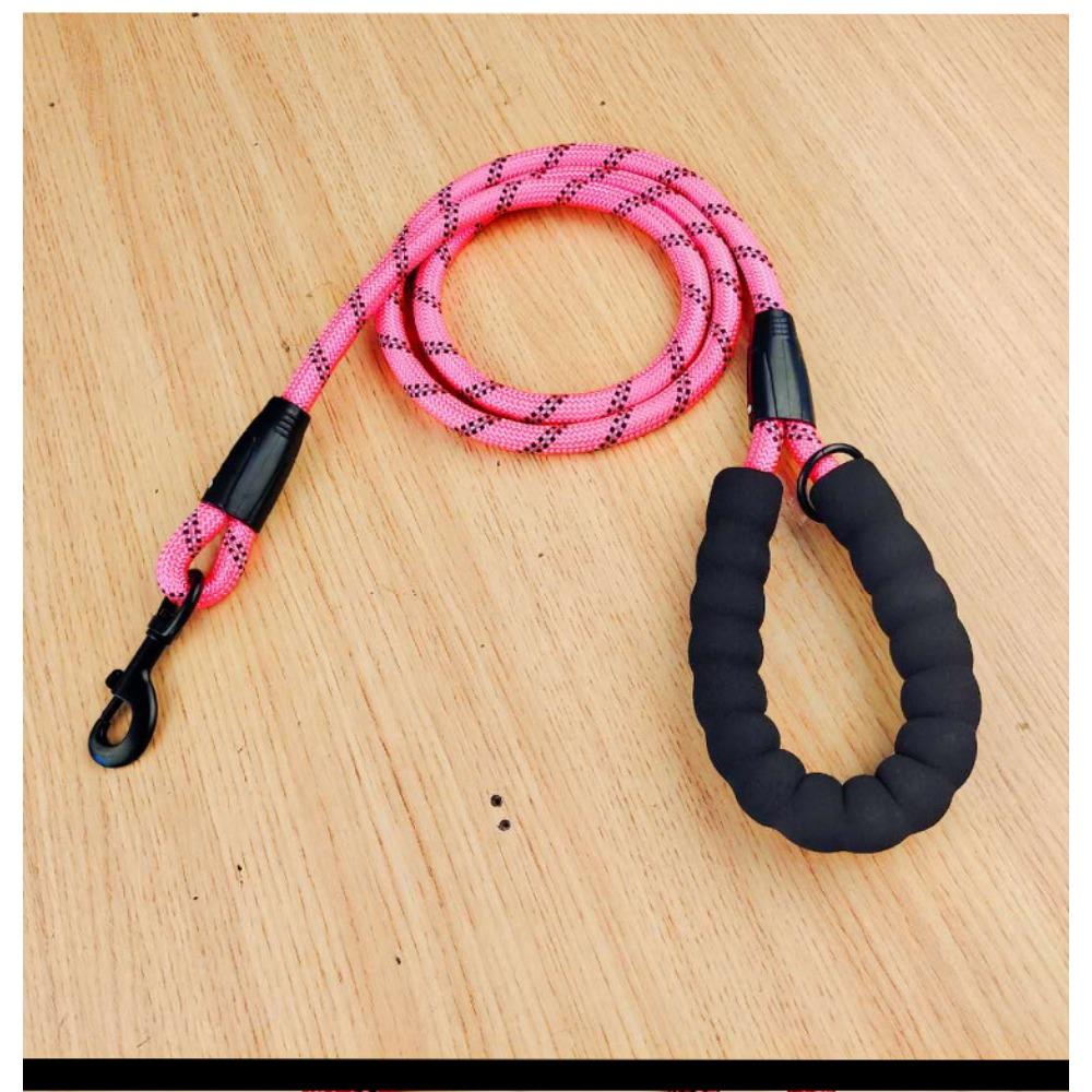 Pet leash Outdoor walking dog round leash dog leash dog reflective large dog spring hook explosion-proof rushing dog leash