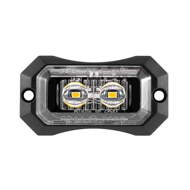 

2Pcs Trailer Led Lights Truck Marker Side Lighting Lamp 2/3Led Car Van Pickup Lorry Grille Warning Clearance Side Marker Lights 2 Led Yellow