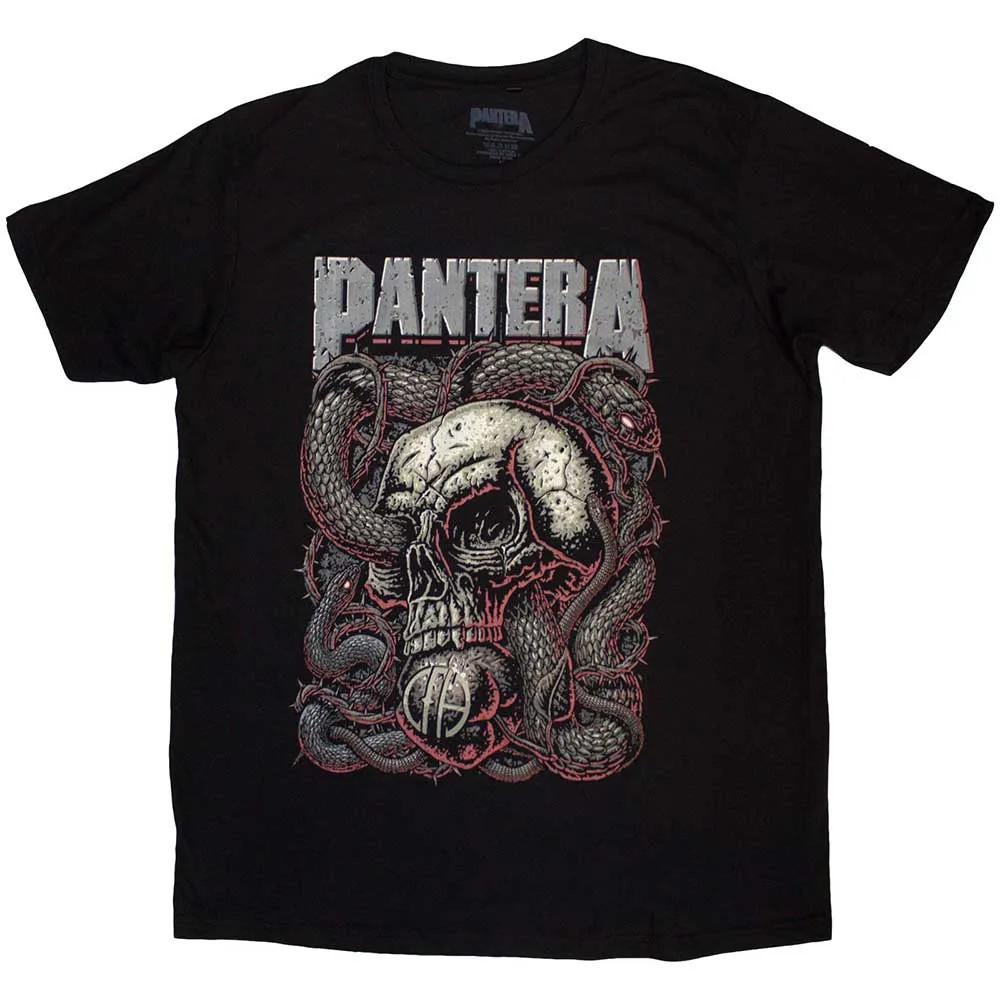 Pantera Serpent Skull Shirt S-XXL T-Shirt Official Metal Band Black Tshirt S