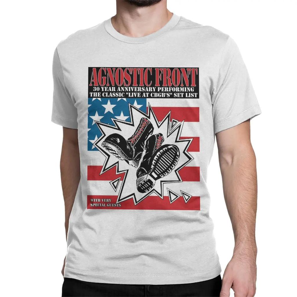 American Hardcore Punk Band Rock SKINHEAD BOOTS T-Shirts for Men Women Agnostic Front Humorous Cotton Tees  T Shirt Gift Clothes