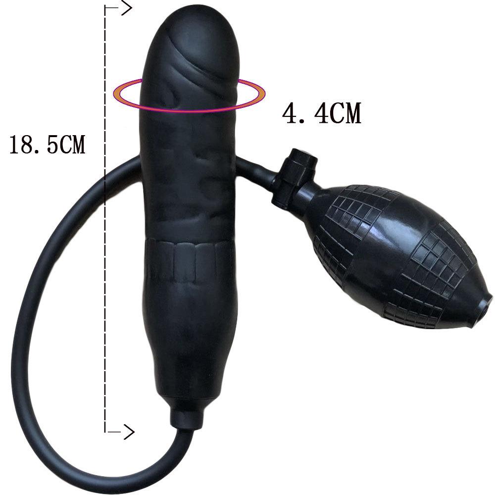 Adjustable Inflatable Silicone Anal Plug - Expander Butt Plug for Men, Prostate Massager, Adult Sex Toy