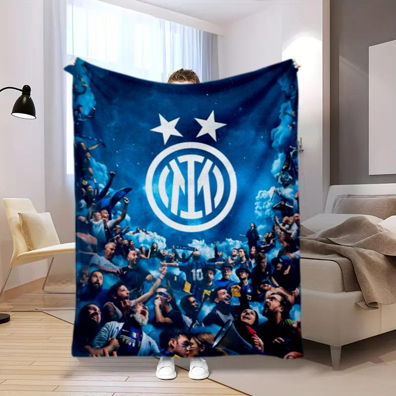 Famous F.C. Internazionale Milano football player Lautaro Martínez blanket Soft four season home bed office travel outdoor warm blanket L12