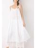 Women's Forest Style Embroidered Layered Lace Long Dress