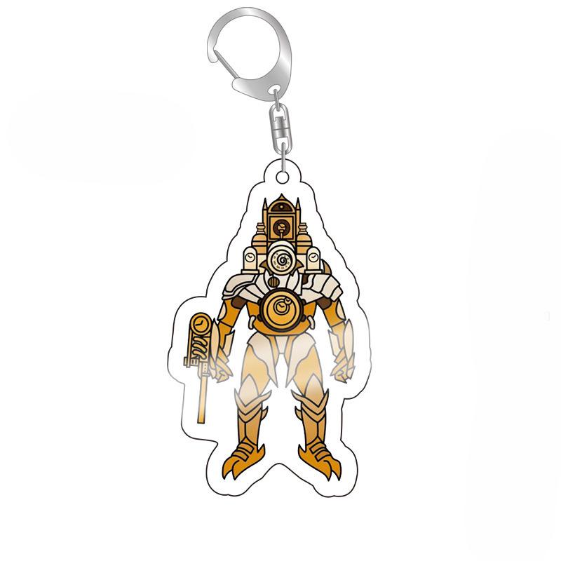 Skibidi Toilet Cameraman Speakerman Acrylic Products Keychain Funny Jewelry Friends Fans Gift Bag Charms Souvenir Accessorie