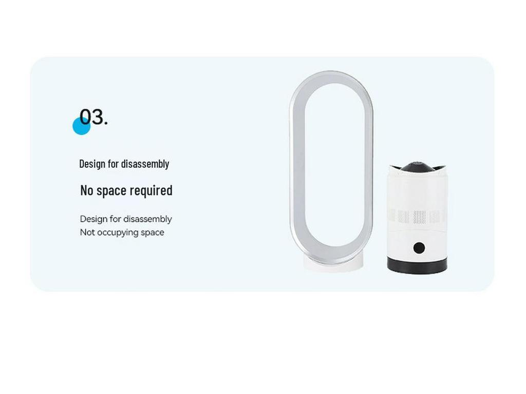 Sleek Bladeless Oscillating Tower Fan with Remote & Multi-Speed Airflow