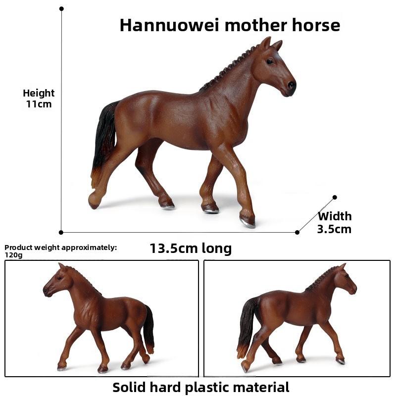 Wild Animal Model Kids Educational Toy Plastic Horse Figurine For Children Play