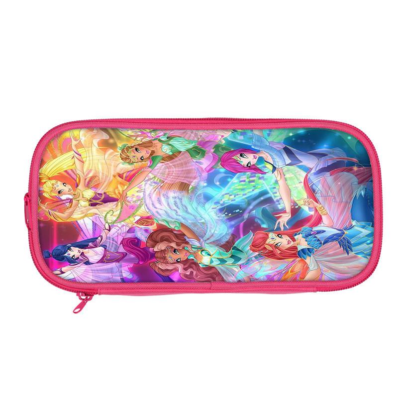 Winx Club Pencil Case Double Layer Storage Organizer For Students And Kids