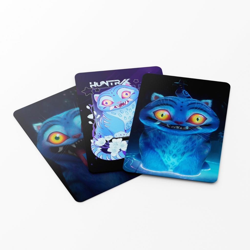 55pcs/Box K-POP Demon Hunters LOMO Cards Anime Derpy Tiger Collectible Set Toy Fans Gifts