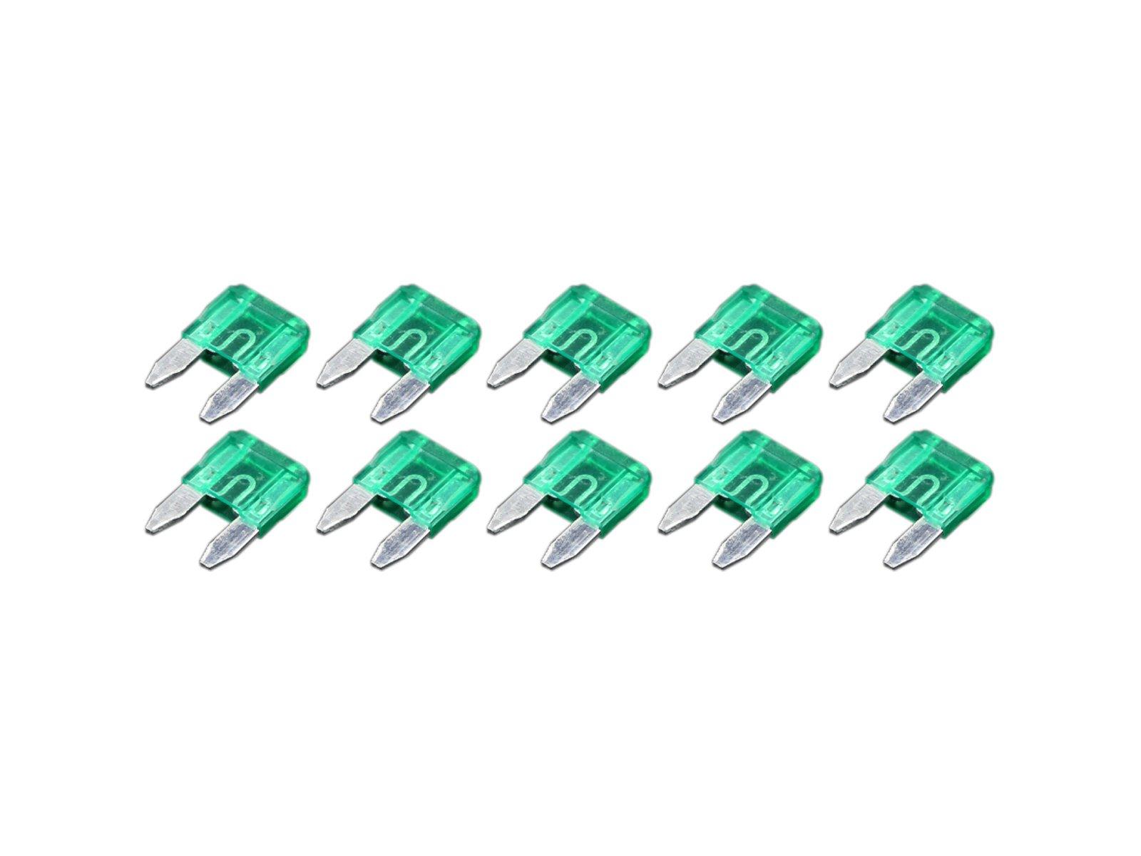 

30A Automotive Mini Flat Fuse Fuse Pack of 10 30A