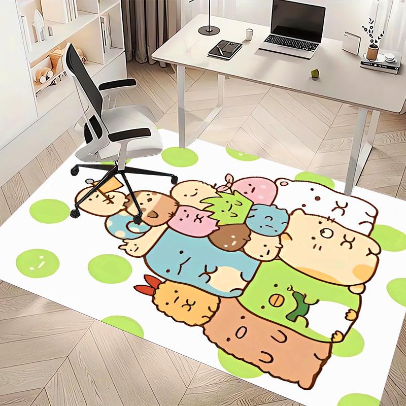 Sumikko Gurashi1 Printed Absorbent Washable Carpet, Non-Slip Bathroom Mats, Kitchen Rugs, Yoga Mat,Living Room Entrance, Camping Picnic Rugs