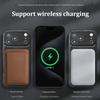 Luxury Cowhide Leather Lens Protection Case for iPhone 17 Pro Max Air 16 Pro 16e 15 Plus 14 13 12 Wireless Charging Phone Cover