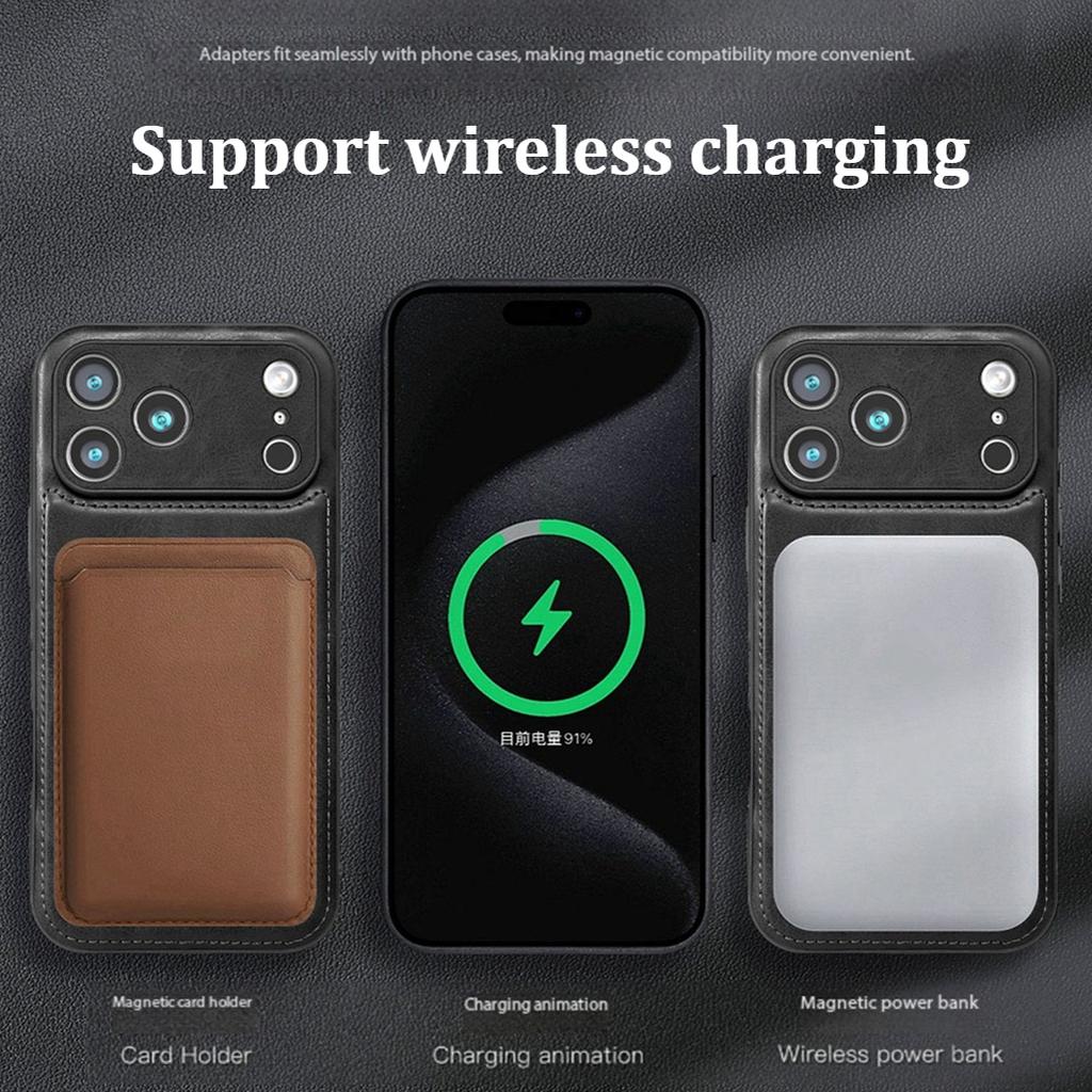 Luxury Cowhide Leather Lens Protection Case for iPhone 17 Pro Max Air 16 Pro 16e 15 Plus 14 13 12 Wireless Charging Phone Cover