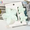 3pcs Vacation Egg Flower Hair Claw 2 Size Women Girls Ponytail Hairpins Bath Beach Hair Crab Clip Headwear Accessories