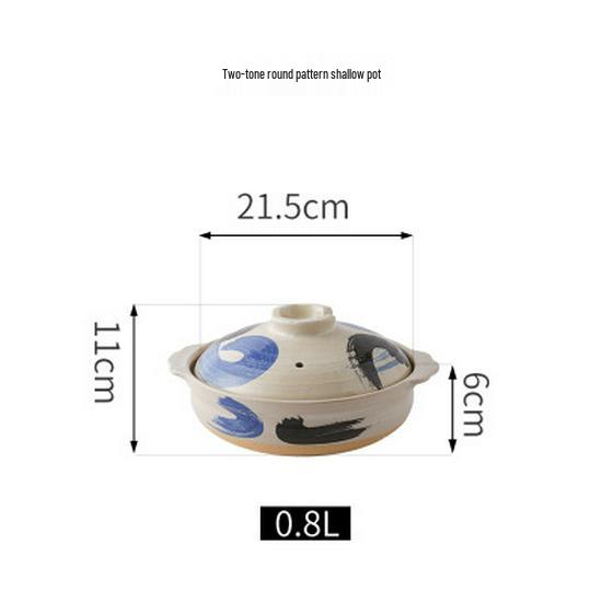 Bao Yi High-Temperature Japanese Ceramic Clay Soup Pot for Gas Stove