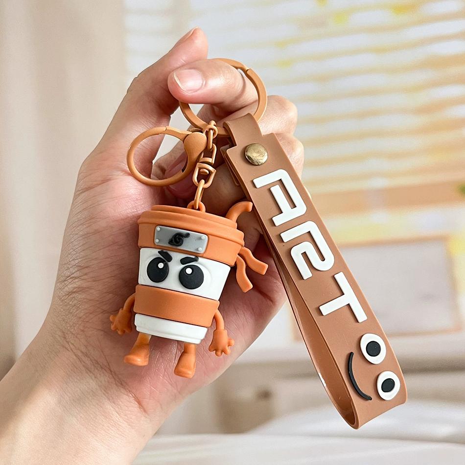 Italian Brainrot Animals Figure Keychains Tung Tung Tung Sahur Tralalero Tralala Ballerina Cappuccino Doll Keyrings Bags Pendant