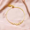 Exquisites Tulpenblüten-Armband für Damen Glänzender Zirkon Opal Rose Verstellbares Charm-Armband Hochzeitsfeier Schmuck Freundschaftsgeschenk