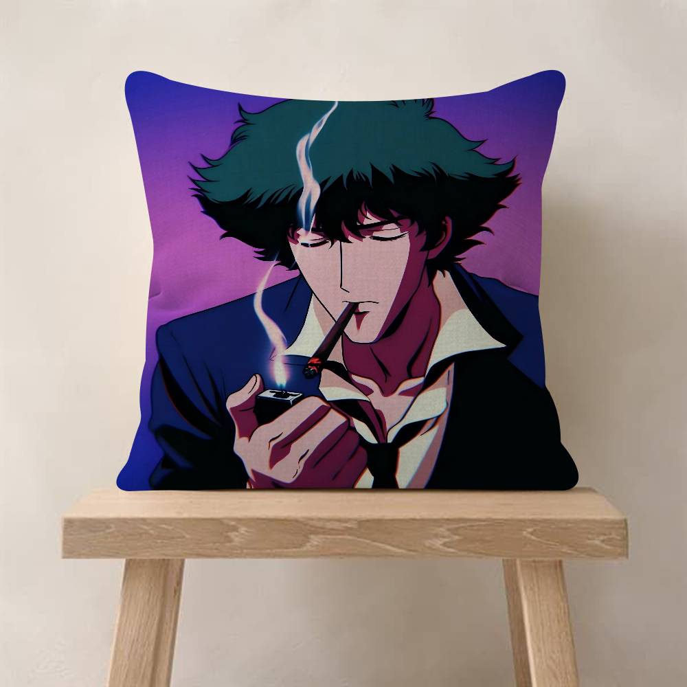 Pillow Gift Home Office Decoration Bedroom Sofa Car Cushion Cover Case x Cool CCowboys Bebop Anime