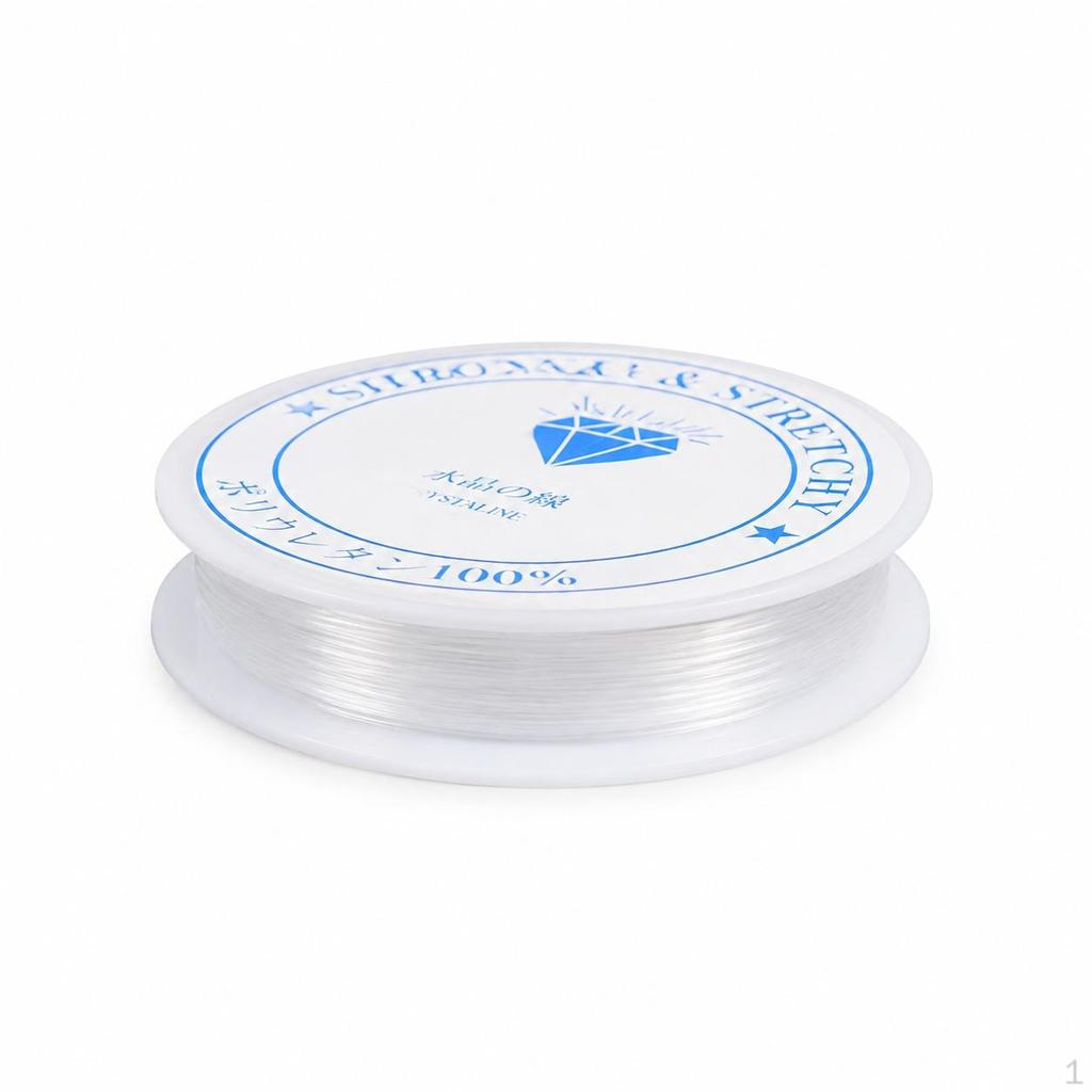 Clear Elastic Beading Thread for DIY Jewelry Making 0.4mm (approx. 10m)