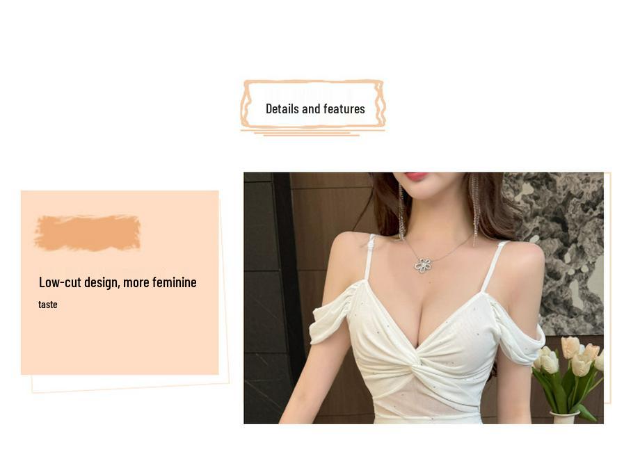Socialite Chic Low-Cut Mesh Camisole Nightclub Mini Dress