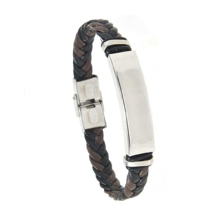 Fashionable Handmade Leather Cord Bracelet With Stainless Steel Hardware Slim Design Fits Most Wrists Great As Friendship Or Romance Gift