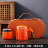 Suet jade mug office cup ceramic filter with lid tea cup household tea separation water cup gift