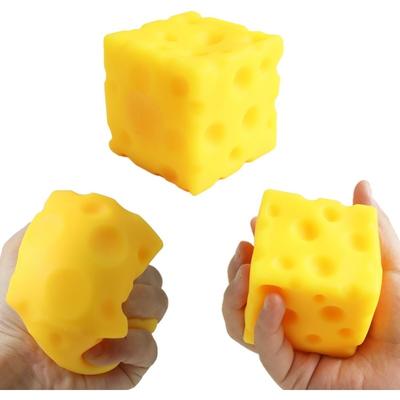 Squishy Cheese Fidget Toys Stress Balls Squeeze Stress Ball Sensory Fidget Toys Stress Easing Gifts Party Favors