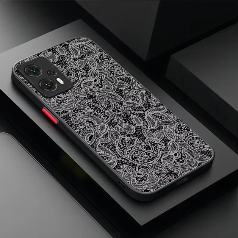 

Vintage Lace Floral Pattern Phone Case For Xiaomi Mi 15 T Pro 14T 13T Mi 17 Pro 15 14 13 12 11 Lite 5G Shockproof Cover Xiaomi 12