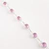 Morganite Gemstone 925 Sterling Silver Jewelry Handmade Bracelet Gift For Wife RB-14-8