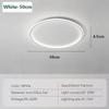 Modern LED Ceiling Light 20/30/50/80CM Dimmable Round Lamp For Bedroom Living Room Apartment Study Indoor Decor Lighting Fixture